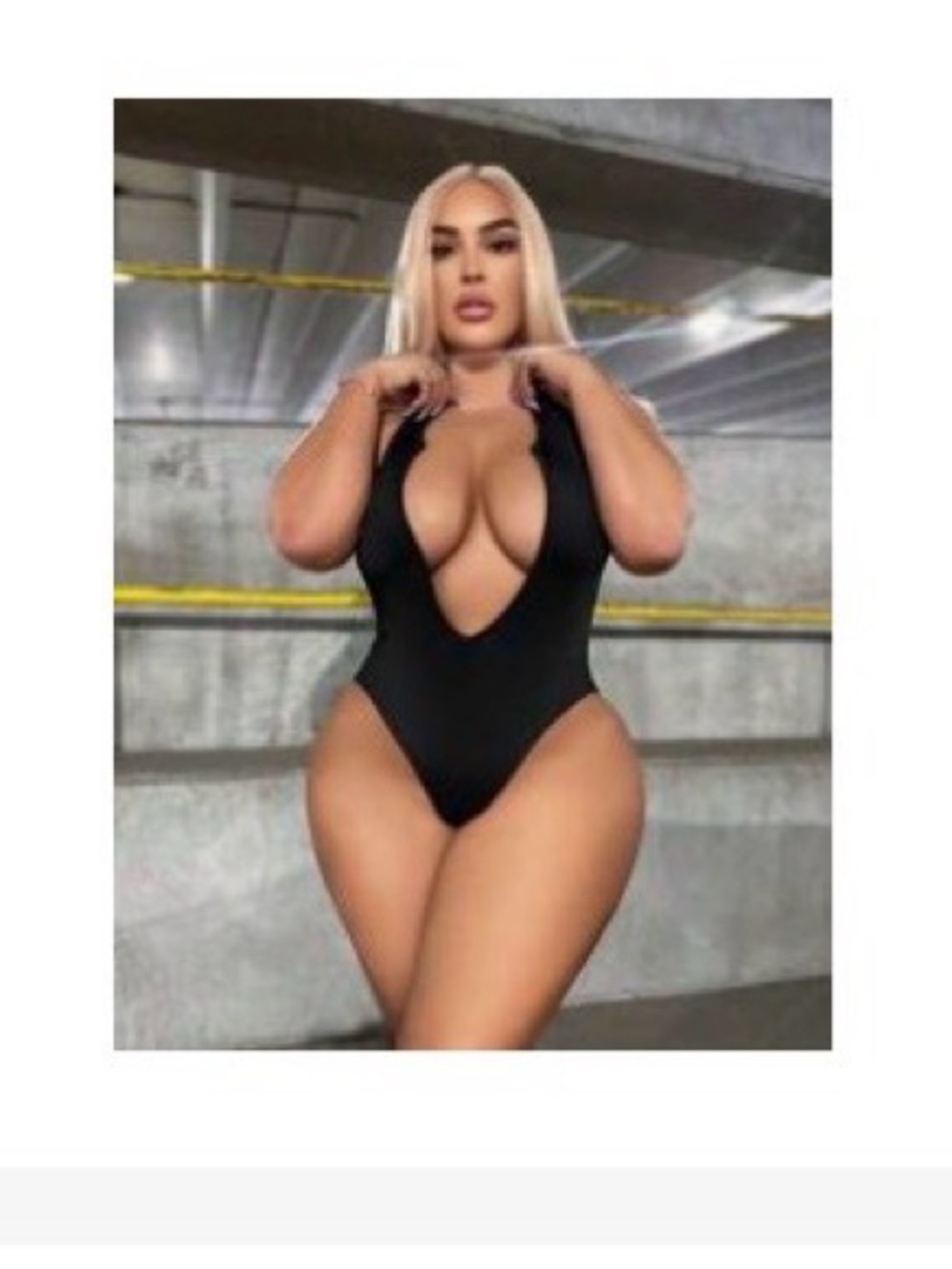 SHEIN Black Deep-Plunge Women’s Bodysuit
